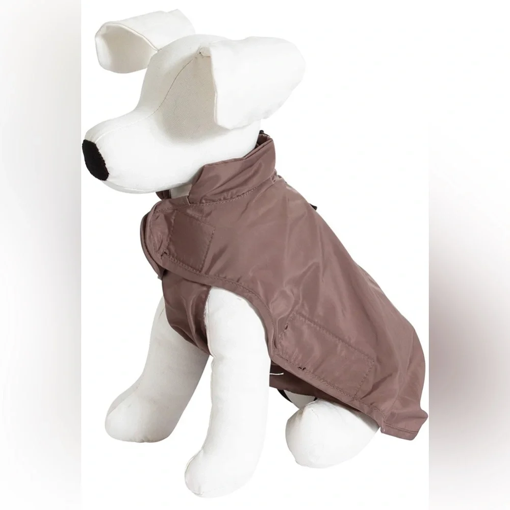 Wouapy Basic Raincoat for Small & Medium Dogs Khaki Sm NEW NWT
